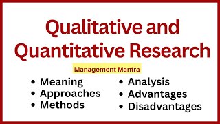 Qualitative Research and Quantitative Research quantitative and qualitative research in hindi [upl. by Atnwahsal]