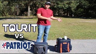 Patriot Coolers 20 Soft Sided Vs TOURIT Backpack Cooler [upl. by Wolcott]