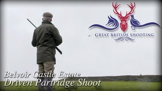 Belvoir Castle Estate Driven Partridge Shoot [upl. by Ogires631]