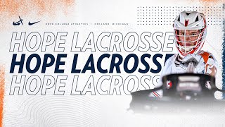 Hope vs Kalamazoo  Mens Lacrosse 42024  NCAA D3 Lacrosse  MIAA Lacrosse [upl. by Yhtac]