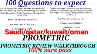 LATEST PROMETRIC EXAM QUESTIONS AND ANSWER  100 QUESTIONS TO EXPECT IN SAUDIKUWAITOMANDHAQATAR [upl. by Imij]