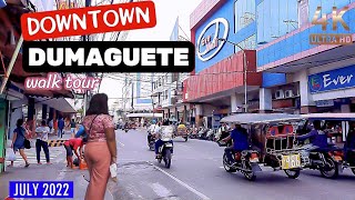 🔥4K 🇵🇭 ▶︎ DOWNTOWN DUMAGUETE Walking Tour  Philippines [upl. by Nnylarat]