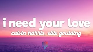 Calvin Harris Ellie Goulding  I Need Your Love Lyrics [upl. by Moneta776]