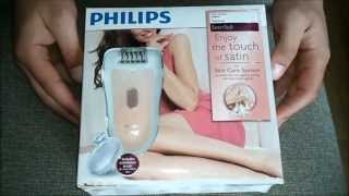 Depilator PHILIPS Satin Soft  unboxing unpacked [upl. by Ellenrad]