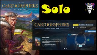 Cartographers on BGA SOLO Playthrough With Random Setup [upl. by Eliezer]