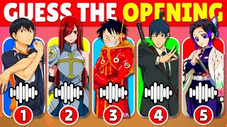 ⭐ GUESS 40 ANIME OPENINGS ⭐🎵  Anime Quiz 🔥 [upl. by Gina]