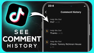 How To See Comment History on Tiktok [upl. by Maxim439]