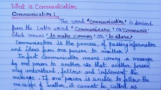 What is Communication   Definition of Communication  Communication kya hai [upl. by Justis]