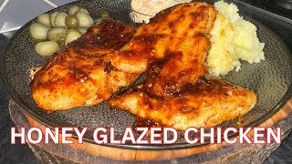 HONEY GLAZED CHILLI amp GARLIC CHICKEN STEAK IN THE AIR FRYER [upl. by Babcock496]