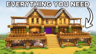 Minecraft Ultimate Survival House Tutorial🏠 [upl. by Waiter]