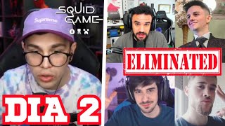 JuanSGuarnizo reacciona a las muertes de Squid Game Minecraft día 2 [upl. by Roon816]