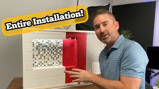 How To Install Waterproof Shower Niche Lights LED [upl. by Yasmar486]