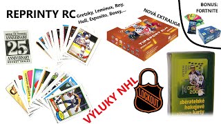 KARTOTÉKA 33 Reprinty RC Extraliga Výluky v NHL  Bonus Fortnite [upl. by Cock]