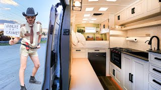 Van Life is not a crime Live free under the radar in this modern stealth van conversion [upl. by Zelma]