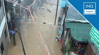 Flood hits Metro Manila roads on Wednesday  INQToday [upl. by Refynnej]