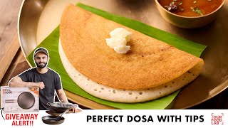 Perfect Dosa Recipe  Dosa Tawa Seasoning Tips Dosa Atta  घर पर बनाइये परफेक्ट दोसा  Sanjyot Keer [upl. by Dey]