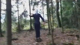 Entry12 REAL SLENDERMAN SIGHTING CAUGHT ON TAPE APRIL 2016 [upl. by Gussi484]