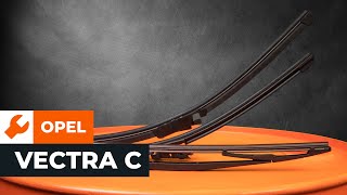 How to change a front wiper blades OPEL VECTRA C TUTORIAL  AUTODOC [upl. by Oiliruam]