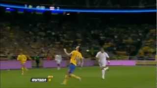 Ibrahimovic rovesciata Svezia  Inghilterra 4  2 commented by Caressa [upl. by Albarran668]