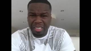 50 Cent Gives Floyd Mayweather The Middle Finger [upl. by Nidroj478]