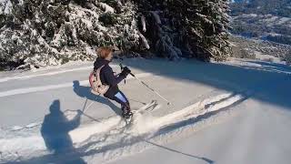 ski de randonnée à Combloux [upl. by Middlesworth]