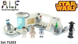 Lego Star Wars 75203 Hoth Medical Chamber  Lego Speed Build Review [upl. by Barbabas]