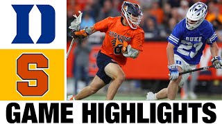 4 Duke vs 8 Syracuse lacrosse Lacrosse Highlights  2024 College Lacrosse  NCAA Lacrosse [upl. by Merrile]