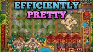 How To Make An Efficient Farm That also Looks Great In Stardew Valley [upl. by Porty]