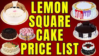 Lemon Square Cake Price List Philippines  Birthday Cake  Anniversary Cake Black Forest etc [upl. by Ymmij]