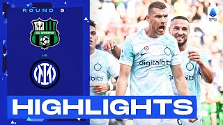 SassuoloInter 12  Dzeko seals first win in three for Inter Goals amp Highlights  Serie A 202223 [upl. by Janeta]