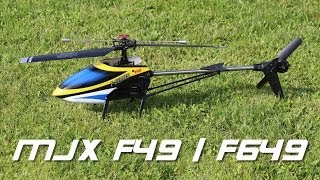 MJX F49  F649 FSeries 4 Channel RC Helicopter  First flight [upl. by Adnala]