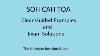 Nine important examples of SOHCAHTOA part 1 for GCSE maths trigonometry [upl. by Eillah]