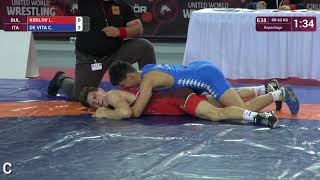 Repechage GR  62 kg L KIRILOV BUL v C DE VITA ITA [upl. by Nnylhtak598]