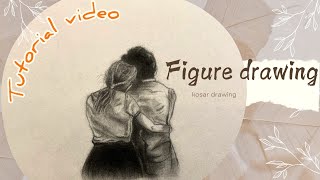 How to draw a Figure of hugging Tutorial video [upl. by Aneehta]