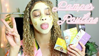 College Pamper Night Routine🌿🌸Skin Care Hair Care Teeth Whitening [upl. by Erica]