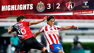 Highlights amp Goals  Chivas vs Atlas 32  Telemundo Deportes [upl. by Rednijar]