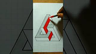 3D drawing  3D pencil drawing  3D drawing Step by step  Easy 3D Drawing draw 3d 3ddrawing [upl. by Annoda]