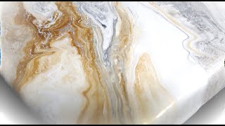 Stunning MARBLE EFFECT Flip Cup Marble Painting Technique  Acrylic Pouring Fluid Art 81 [upl. by Pudens]