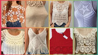 Most Beautiful amp Stylish Crochet Tunic TopBlouses Designs Ideas 2024 [upl. by Adriena]