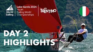 Day 2 Highlights  Youth Sailing World Championships 2024 [upl. by Oni34]