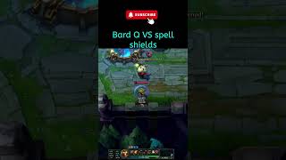 League of legends Bard Q VS spell shields leagueoflegendstips bard [upl. by Hasheem251]