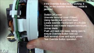 Sangamo RPTS E850 Range  Override button not working [upl. by Phiona]