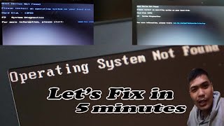 How to fix Operating System not found  Fix in 5 minutes [upl. by Adlesirhc251]