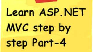 ASPNET MVC Model view controller  MVC Step by Step Part 4 [upl. by Maggs]