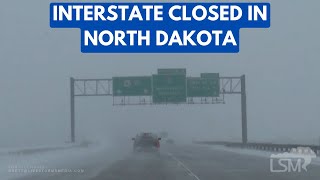 01132024 Fargo ND  Extreme Blizzard Conditions  Whiteout on I29  Slow Traffic With Hazards On [upl. by Yirinec]