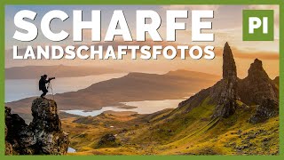 Garantiert scharfe Landschaftsfotos ➡️ Landschaftsfotografie Tutorial [upl. by Girardo]