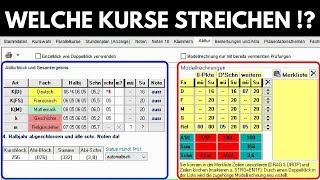 Fächerwahl Oberstufe BW Streichkurse  Kurse streichen [upl. by Leumas]