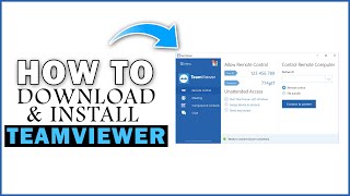 How To Download And Install Teamviewer On Your PCLaptop  2020 [upl. by Yraeg483]