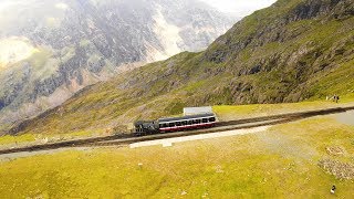 Snowdon Drone Llanberis Path Highest And Tallest mountain In Wales [upl. by Iaj296]