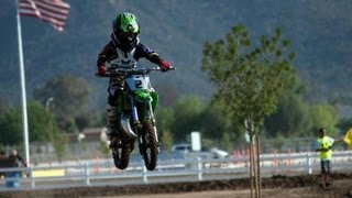 8yr OLD ON KX 65 DIRT BIKE WIDE OPEN 2012 Lake Elsinore Grand Prix GoPro footage [upl. by Amitaf486]